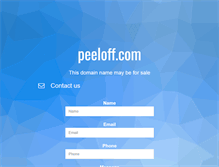 Tablet Screenshot of peeloff.com